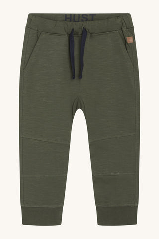 Lange Baumwollhose Georg Deep Ivy Grün für Kinder von Hust & Claire