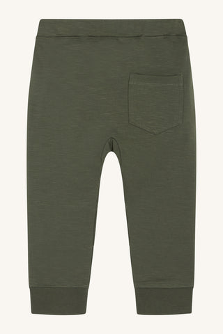 Lange Baumwollhose Georg Deep Ivy Grün für Kinder von Hust & Claire