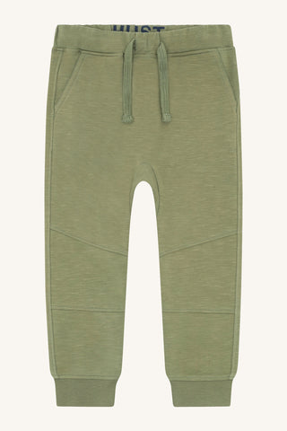 Lange Baumwollhose Georg Light Green für Kinder von Hust & Claire