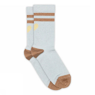 Glitzer Kniesocken Skyride mit Streifen von mp Denmark