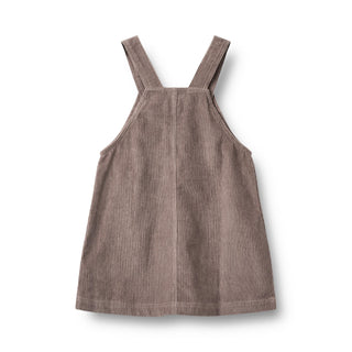 Cord Latzkleid Pinafore Caroline Plum Truffle von Wheat