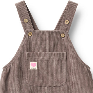 Cord Latzkleid Pinafore Caroline Plum Truffle von Wheat