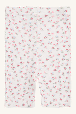 Modal Shorts Lilia Weiss mit Rosenmuster von Hust & Claire