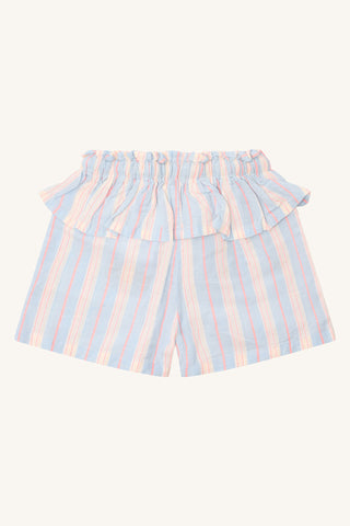 Leinenshorts Helena Blau-Pink gestreift von Hust & Claire