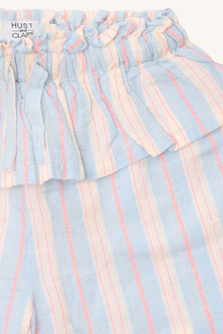 Leinenshorts Helena Blau-Pink gestreift von Hust & Claire