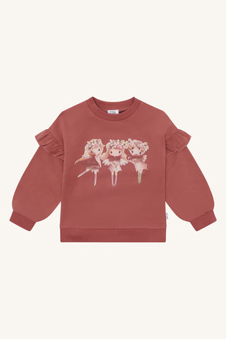 Pullover Sicilia Magic Dry Rose mit Feenprint von Hust & Claire