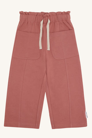 Lange Baumwollhose Tine Dry Rose von Hust & Claire