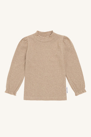 Modal-Baumwollshirt Amma Biscuit Braun von Hust & Claire