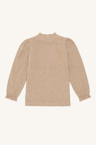 Modal-Baumwollshirt Amma Biscuit Braun von Hust & Claire