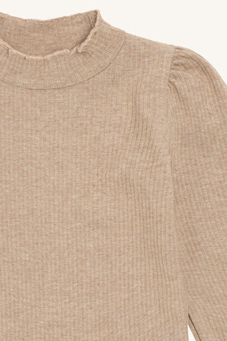 Modal-Baumwollshirt Amma Biscuit Braun von Hust & Claire