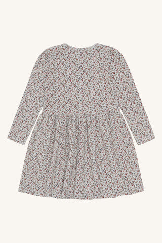 Modal-Baumwollkleid Donna Hellblau mit Blumenprint von Hust & Claire