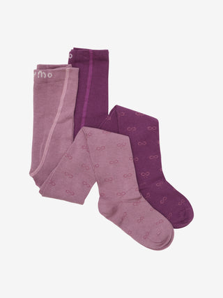Strumpfhose 2er Set Violett-Lila von Minymo