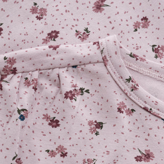 Langarm Shirt Rosa mit Blumenmuster von Minymo