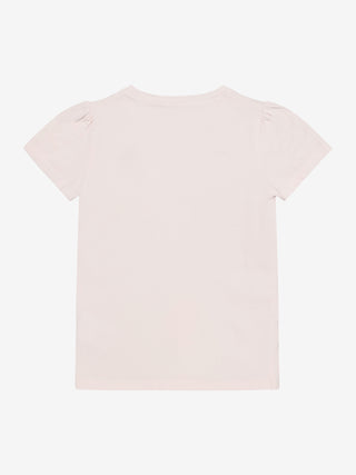 T-Shirt Delicacy Zartrosa mit Blumenstrickerei von Minymo