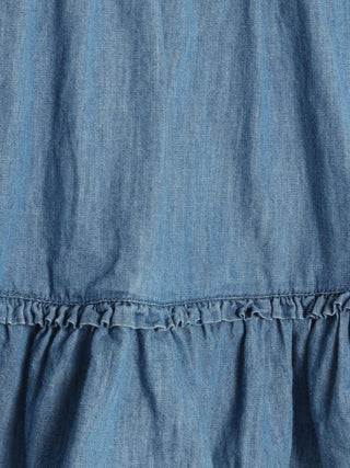 Jeans Jupe Faded Denim Hellblau von Minymo