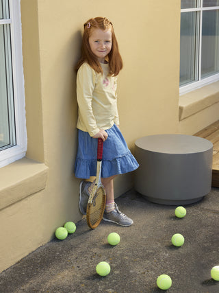 Jeans Jupe Faded Denim Hellblau von Minymo