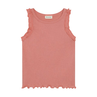 Modal Träger-Shirt mit Rüschen Rosette von Minymo