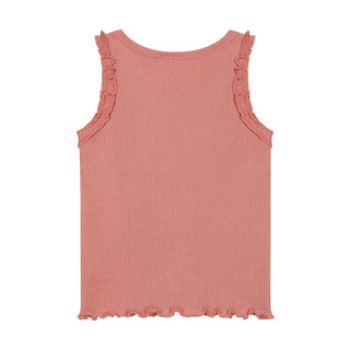Modal Träger-Shirt mit Rüschen Rosette von Minymo