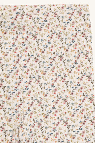 Modal-Baumwollleggings Lisa Beige mit Blumenprint von Hust & Claire