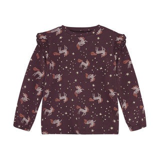 Pyjama-Set Violett mit Einhornprint von Minymo