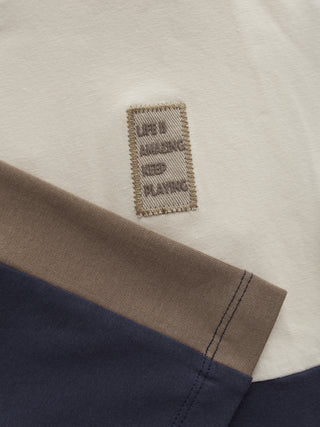 Langarm Shirt Parisian Night Blau-Weiss von Minymo