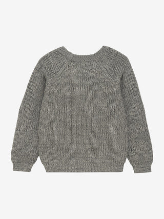 Strickpullover Cool Grau Meliert von Minymo