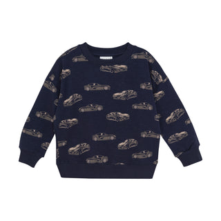 Sweater Parisian Night mit Autoprint von Minymo