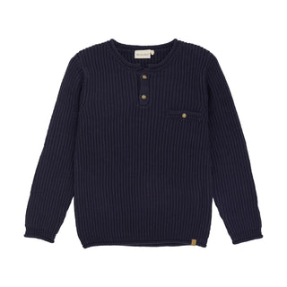 Strickpullover Parisian Night Blau von Minymo