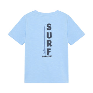 T-Shirt Polaris Star Blau mit Surfbrettprint von Minymo