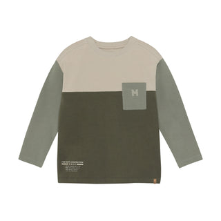 Sweatshirt Colorblock Grün von Minymo
