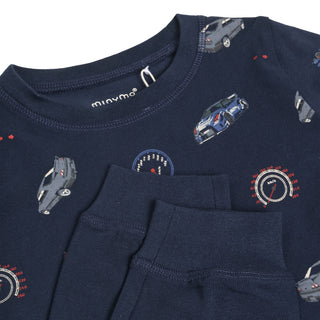 Children's dinosaur print pajama set from Minymo