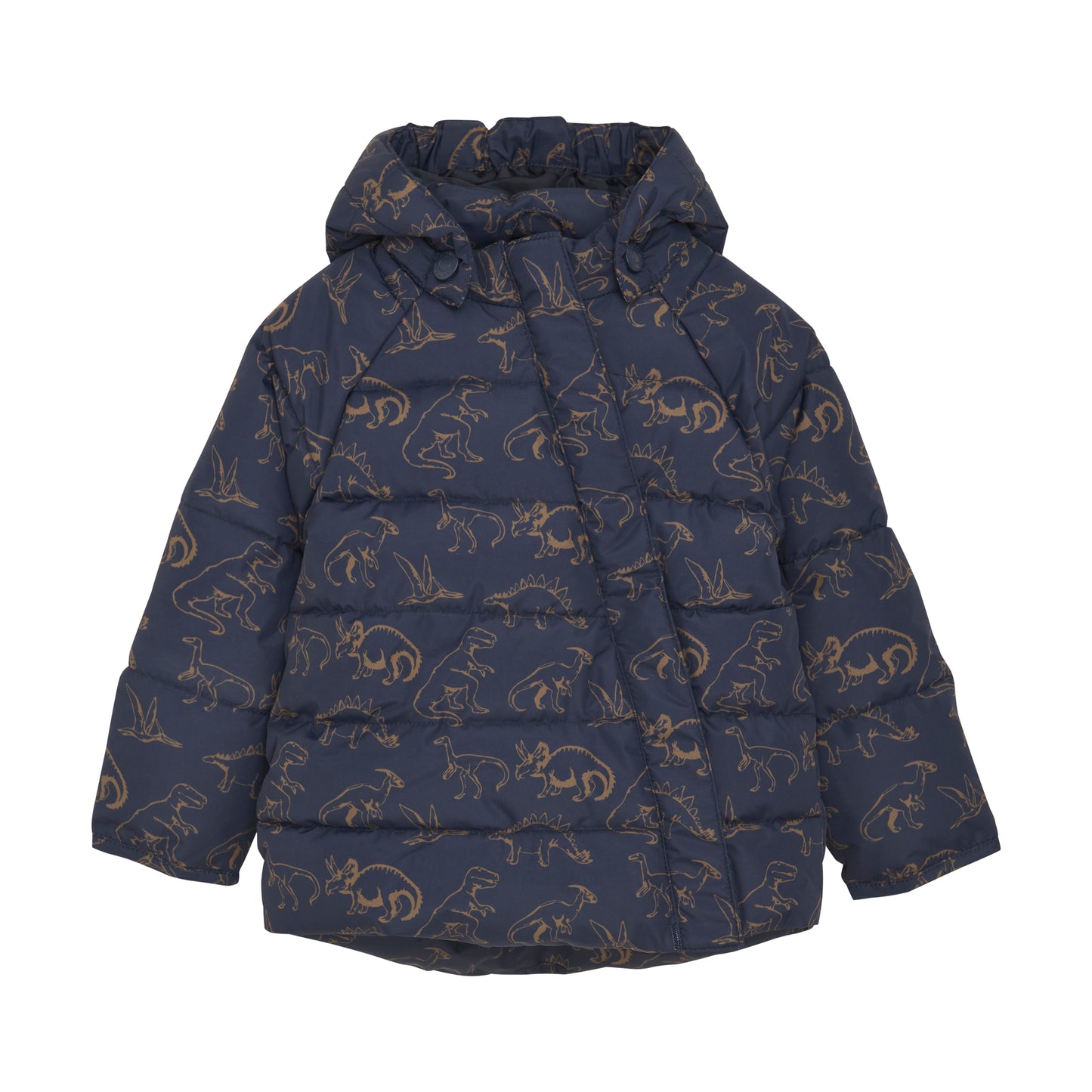 Winterjacke Blau mit Dinoprint von Minymo