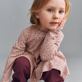 Jersey dress Anna with blue mini floral print from Wheat