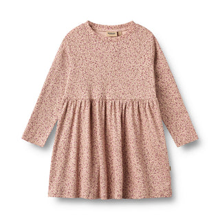 Jersey dress Anna with blue mini floral print from Wheat