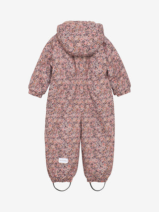 Schneeanzug Peach Whip mit Blumenmuster von Minymo