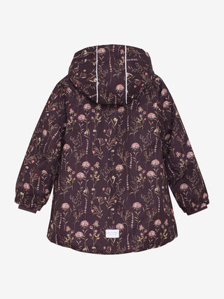 Winterjacke Catawba Grape Violett mit Blumenmuster von Minymo