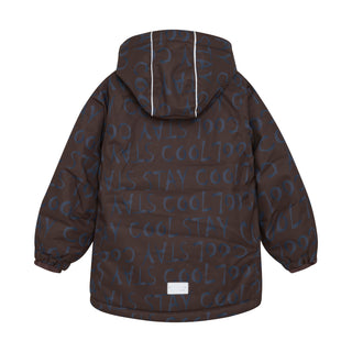 Winterjacke Ombre Blue mit Stay Cool Print von Minymo