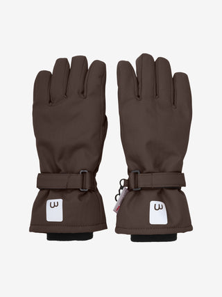 Schnee Finger-Handschuh Bracken Braun von Minymo