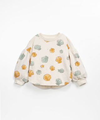 Sweater Beige mit Muschelprint für Kinder von Play Up
