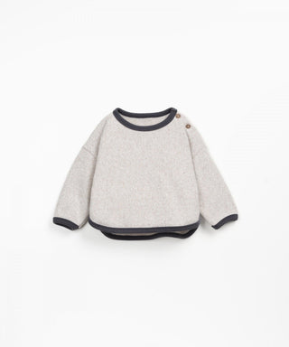 Pullover Beige mit schwarzen Rändern für Kleinkinder von Play Up