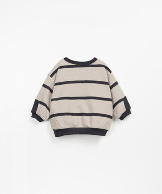 Pullover Beige mit schwarzen Streifen für Kleinkinder von Play Up