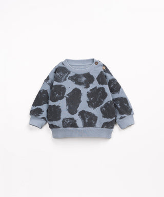 Pullover Blau mit grossen Tupfen für Kleinkinder von Play Up