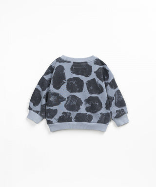 Pullover Blau mit grossen Tupfen für Kleinkinder von Play Up