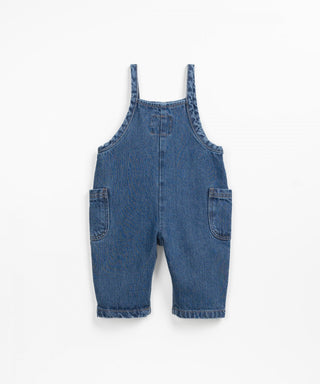 Jeans-Latzhose für Kleinkinder Denim Blau von Play Up