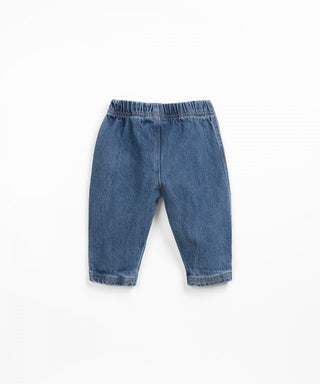 Jeanshose für Kleinkinder Denim Blau von Play Up