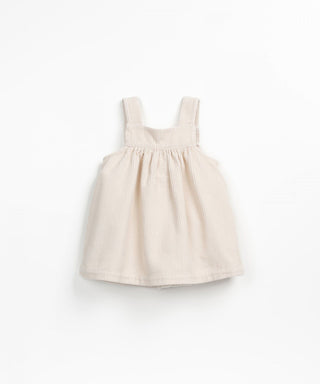 Cord-Kleid für Kleinkinder Beige von Play Up