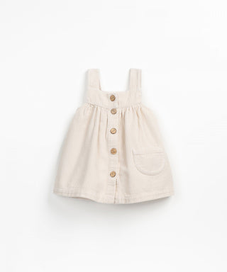 Cord-Kleid für Kleinkinder Beige von Play Up