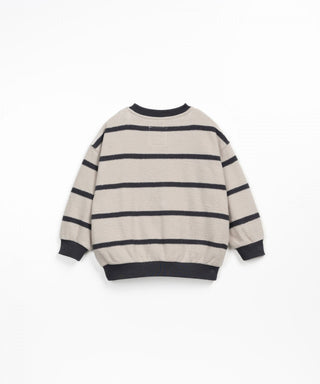 Pullover Beige mit schwarzen Streifen für Kinder von Play Up