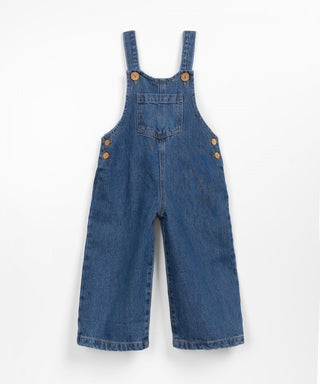 Jeans-Latzhose für Kinder Denim Blau von Play Up