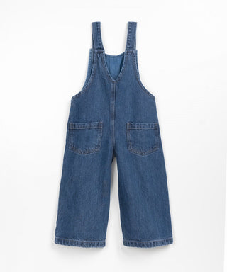 Jeans-Latzhose für Kinder Denim Blau von Play Up